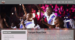 Desktop Screenshot of kenyanboyschoir.com