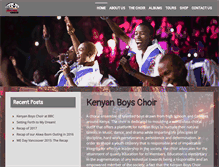Tablet Screenshot of kenyanboyschoir.com